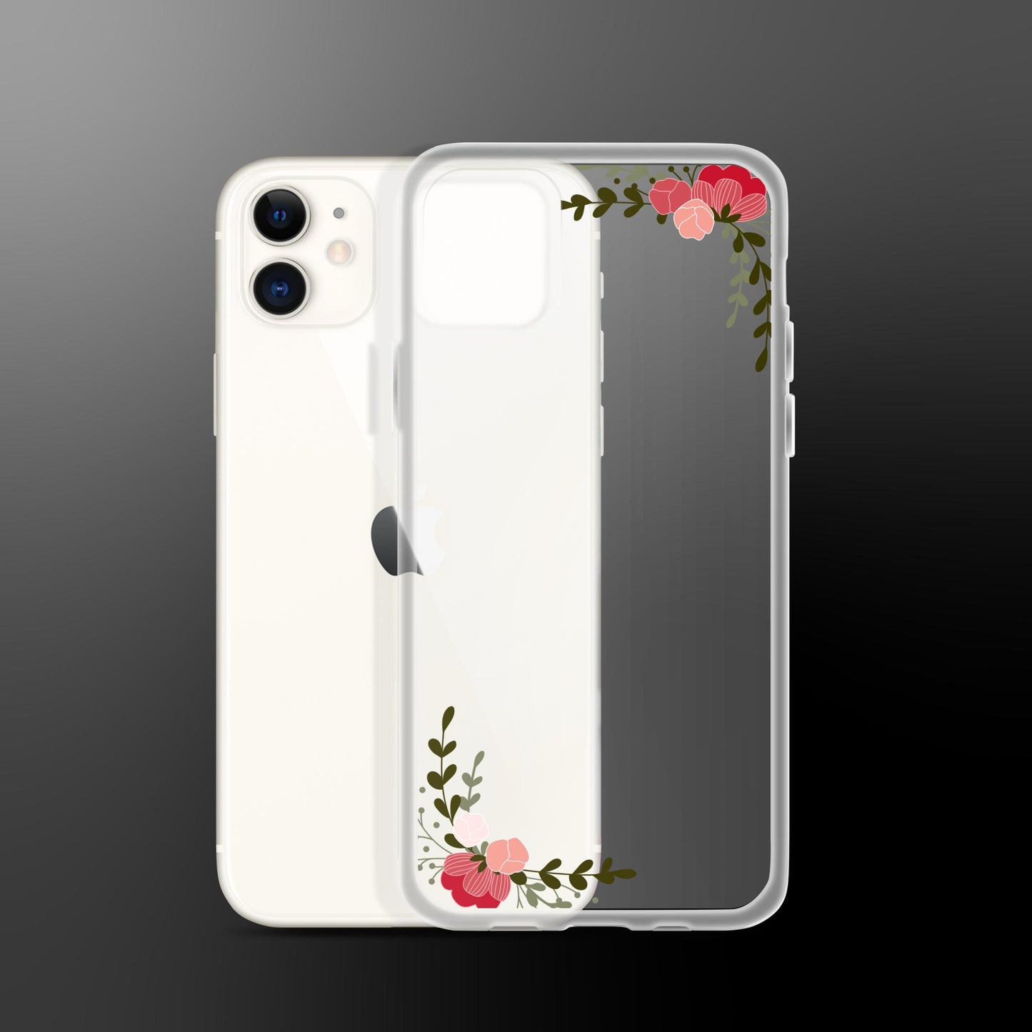 Floral Frame Clear Case for iPhone®