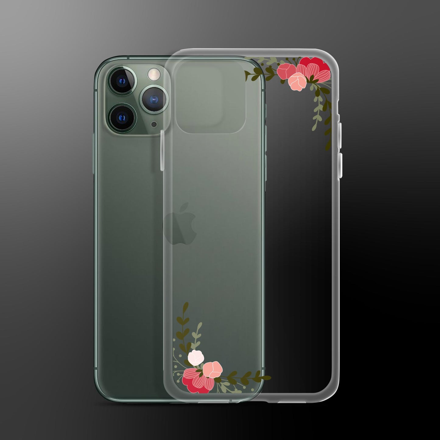 Floral Frame Clear Case for iPhone®