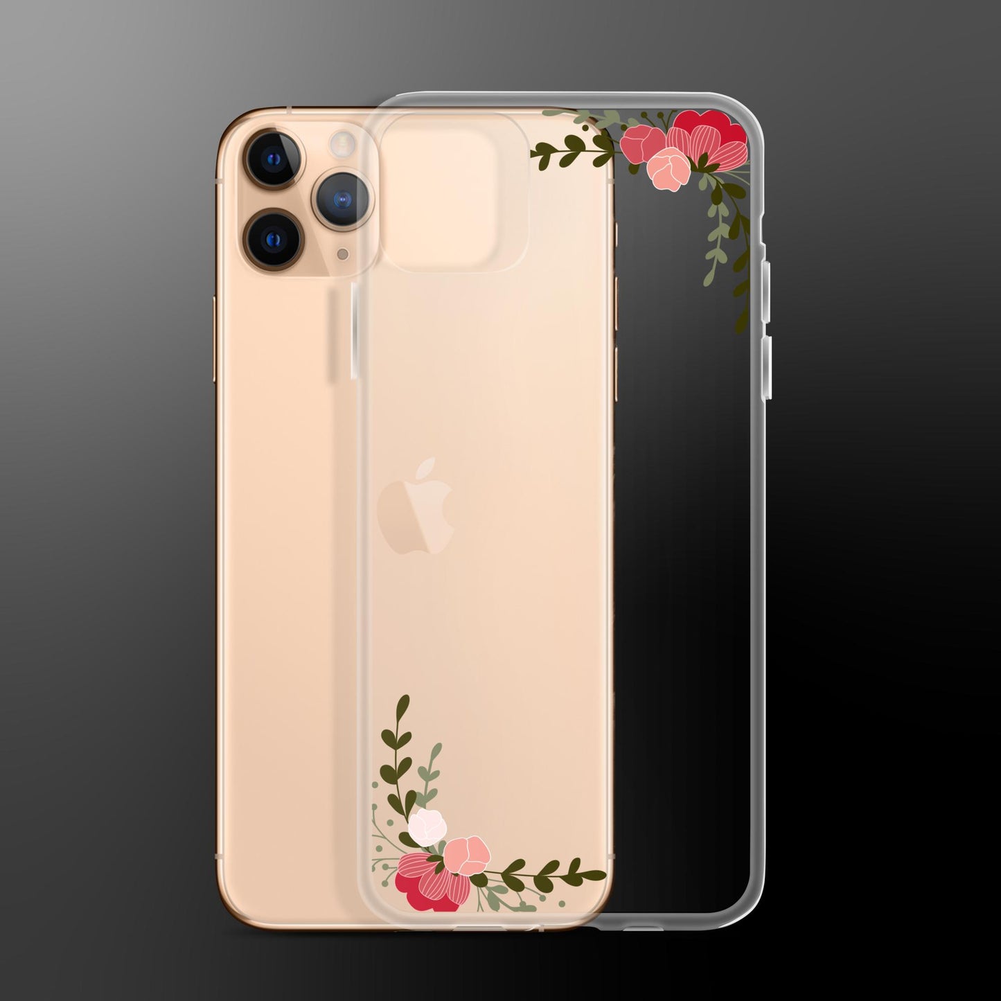 Floral Frame Clear Case for iPhone®