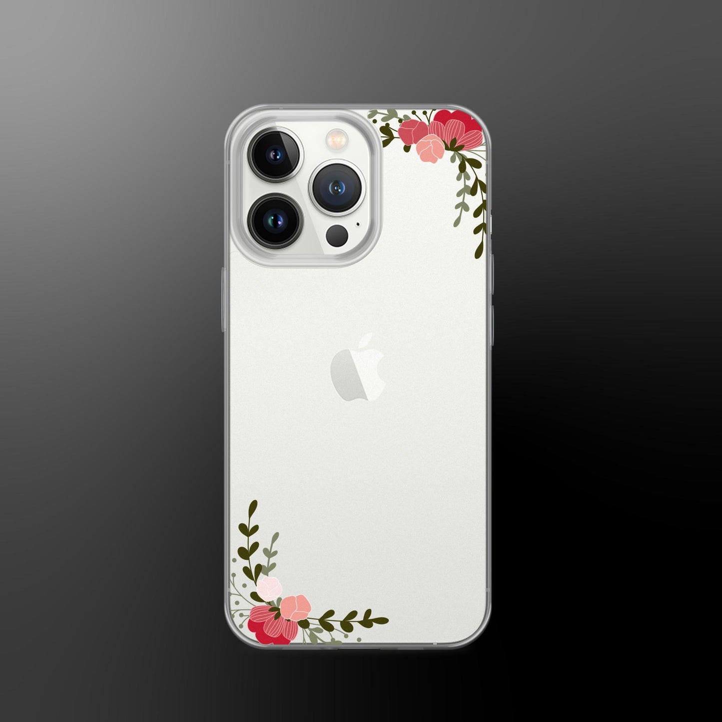 Floral Frame Clear Case for iPhone®