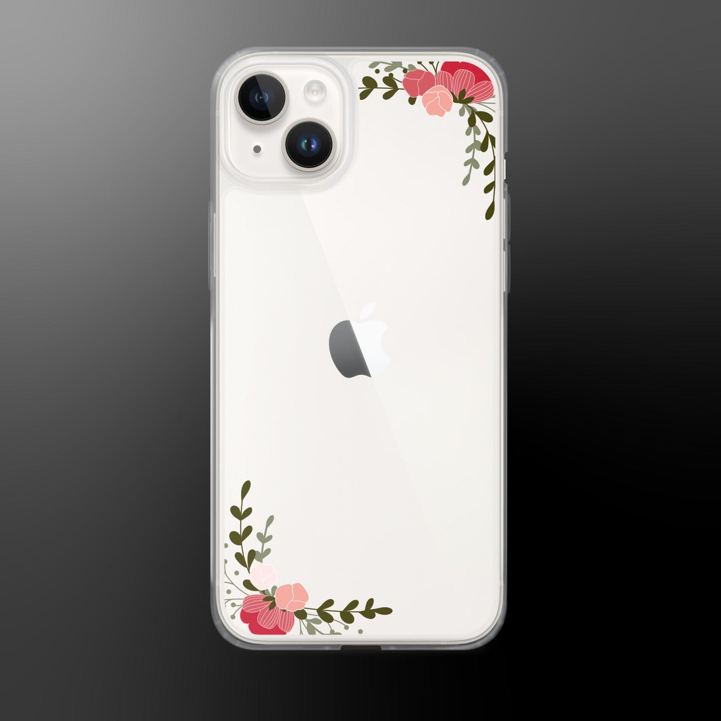 Floral Frame Clear Case for iPhone®