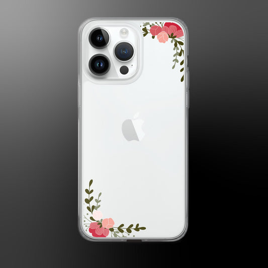 Floral Frame Clear Case for iPhone®