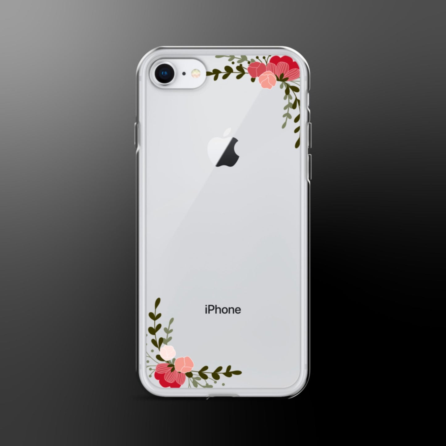 Floral Frame Clear Case for iPhone®