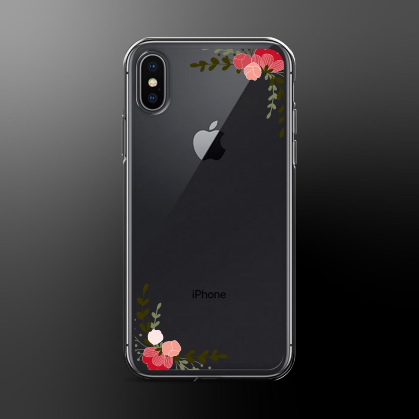 Floral Frame Clear Case for iPhone®